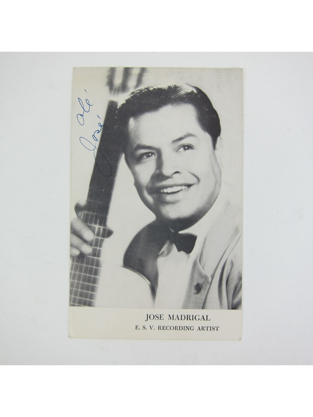 Jose Madrigal Photo Guitarist ESV Cincinnati WHIO Dayton Ohio Vintage 1950s RARE
